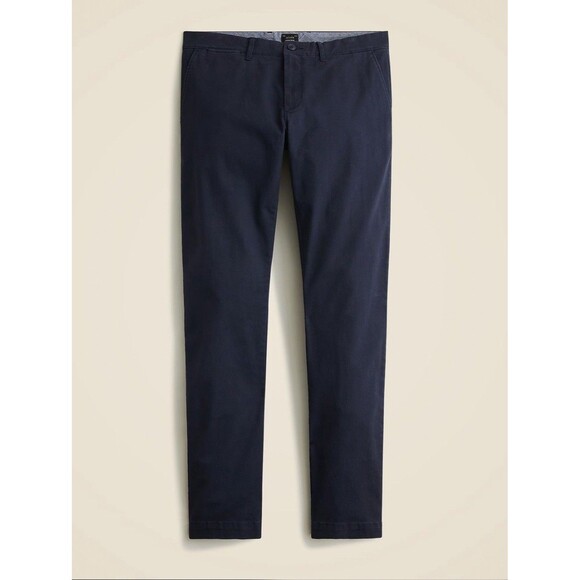 J.Crew 484 Chino Pant Mens 28 30 Blue Slim Fit Stretch New - Picture 1 of 16